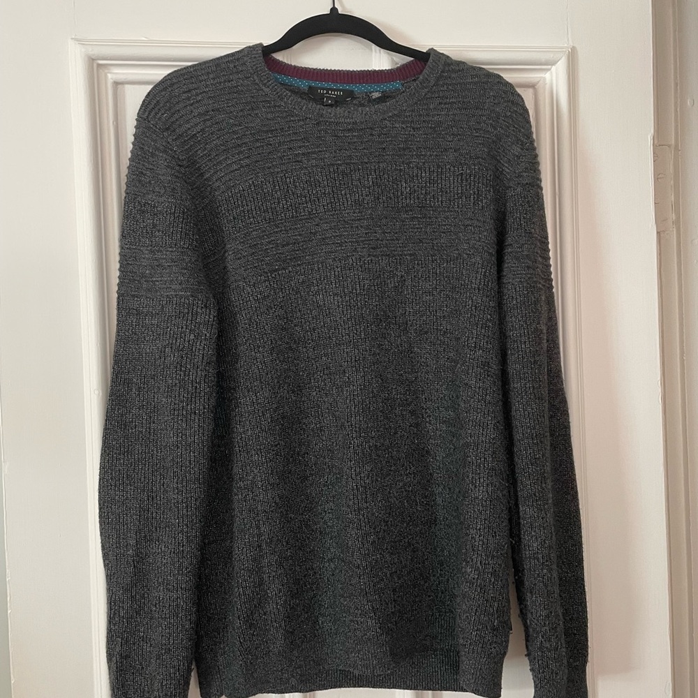 Ted Baker Charcoal Crewneck Sweater